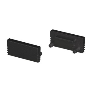 Заглушка SL-SLIM-H7 BLACK глухая для алюминиевых профилей