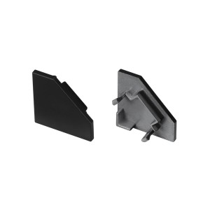 Заглушка SL-KANT-H18 FLAT BLACK глухая для профиля