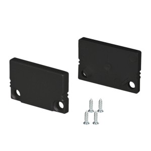 Заглушка SL-SLIM20-H13 BLACK глухая для алюминиевых профилей