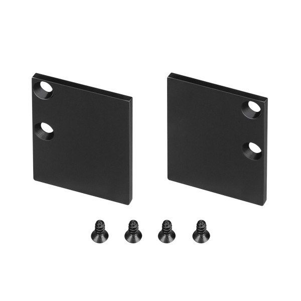 Заглушка алюминиевая WALL-2228 BLACK (Arlight) для профиля