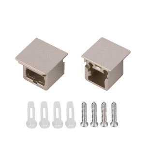Заглушка SL-MINI-3-H10-F12 CHAMPAGNE GOLD для алюминиевых профилей