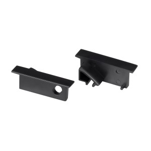 Заглушка SL-BEVEL-W21-F BLACK комплект 2 шт. для профиля