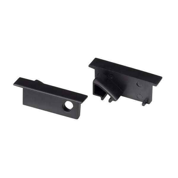 Заглушка SL-BEVEL-W21-F BLACK комплект 2 шт. для профиля