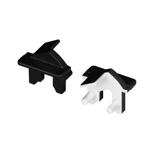 Заглушка SL-BEVEL-H12-F13 BLACK (Arlight, Пластик) для профиля