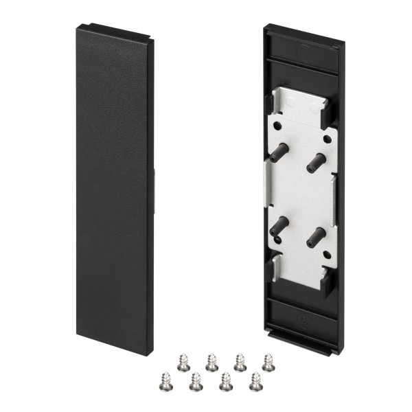 Заглушка SL-LINE-25100-DUAL BLACK глухая для профиля