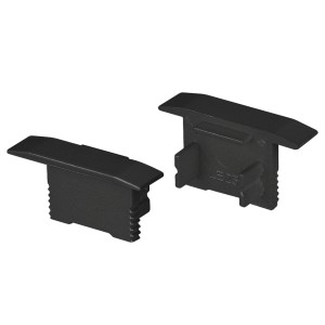 Заглушка SL-SLIM-H13M-F25 BLACK глухая для алюминиевых профилей
