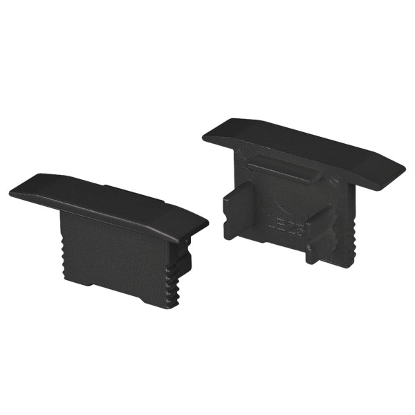 Заглушка SL-SLIM-H13M-F25 BLACK глухая для алюминиевых профилей