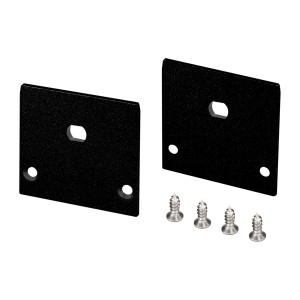 Заглушка LINE-3535-TRAY BLACK с отверстием для алюминиевых профилей
