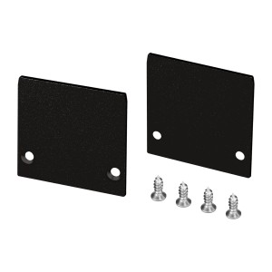 Заглушка LINE-3535-TRAY BLACK глухая (Arlight, Алюминий) для профилей