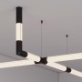 Заглушка ROUND-D36-360 BLACK с отверстием (Arlight, Металл) для профиля