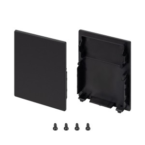 Заглушка SL-LINE-4050-3L-MIDDLE BLACK глухая для профиля