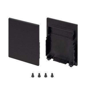 Заглушка SL-LINE-4050-3L-LOW BLACK глухая для профиля Arlight