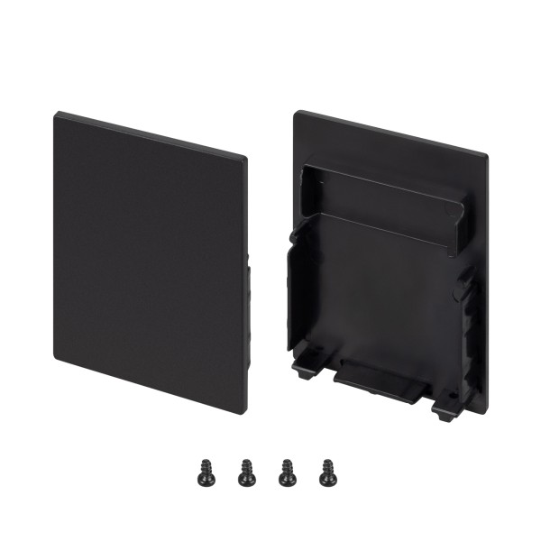 Заглушка SL-LINE-4050-3L-LOW BLACK глухая для профиля Arlight