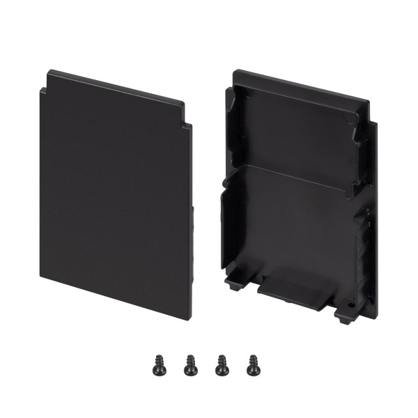 Заглушка SL-LINE-4050-3L-HIGH BLACK глухая для профиля