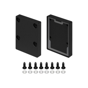 Заглушка IP-LINE-4050 BLACK глухая с силиконовой прокладкой