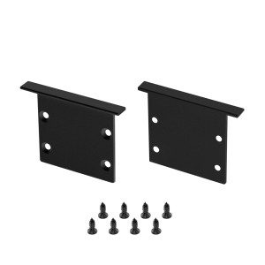 Заглушка LINIA45-F-TRAY BLACK глухая алюминиевая для профилей