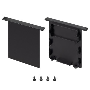 Заглушка SL-LINIA52-3L-F-MIDDLE BLACK глухая для профиля
