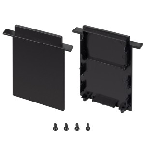 Заглушка SL-LINIA52-3L-F-HIGH BLACK глухая для алюминиевых профилей