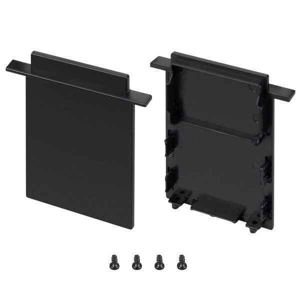 Заглушка SL-LINIA52-3L-F-HIGH BLACK глухая для алюминиевых профилей