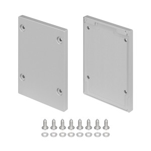 Заглушка IP-LINE-5475 SILVER глухая алюминиевая для профиля