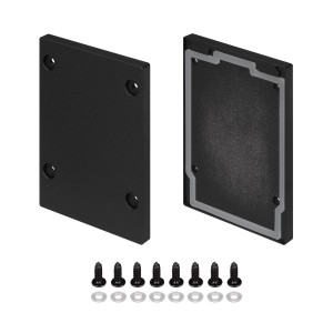 Заглушка IP-LINE-5475 BLACK глухая для алюминиевых профилей