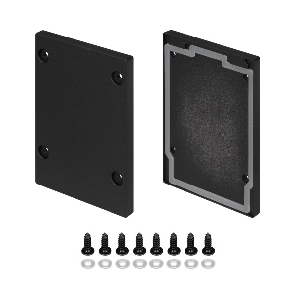 Заглушка IP-LINE-5475 BLACK глухая для алюминиевых профилей