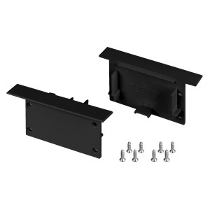 Заглушка SL-LINIA62-FS BLACK (Arlight, Пластик) для профиля