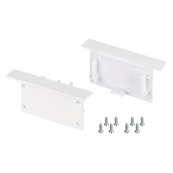 Заглушка SL-LINIA62-FS WHITE (Arlight, Пластик) белая глухая