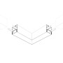 Коннектор Угол SL-LINE-6070 (Arlight, Металл) для профилей