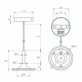 Подвес SPX-HANG-R150-L1400 (WH) (Arlight, Металл) для светильников