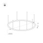 Светильник SP-LINE-HANG-ARC-O3535-D3000-204W Дневной 4000K Подвесной