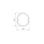 Экран ARH-ROUND-D20-DUAL-2000 OPAL (Пластик, матовый, 2000 мм)