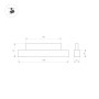 Светильник MAG-ORIENT-FLAT-L350-12W Day4000 (WH, 80 deg, 48V) для треков
