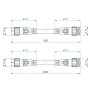 Коннектор питания ARL-LINE-3pin-1000-CON-MF (230V) IP67 для линейных светильников