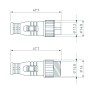 Заглушка ARL-LINE-CAP-3pin-SET (Arlight, IP67, для линейных прожекторов)