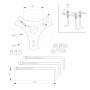 Светильник LGD-STEM-BOLL-H500-10W Тёплый белый IP65 Накладной