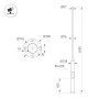 Опора освещения OXOR-OK2-D108-L4000 (BK) фланцевая, сталь, IP65