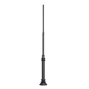 Опора освещения OXOR-OT3-DE-D160-L3000 (BK) фланцевая, стальная