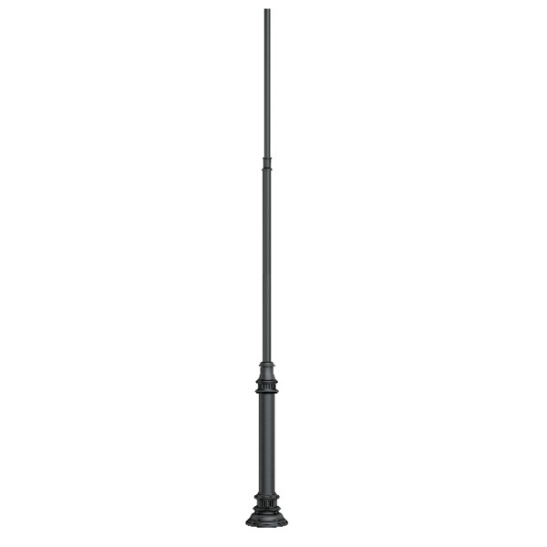 Опора освещения OXOR-OT3-DE-D160-L3500 (BK) фланцевая стальная