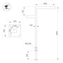 Опора-светильник OXOR-STER-Z-1600x100x100-L4000-100W Warm3000 IP65 для улицы