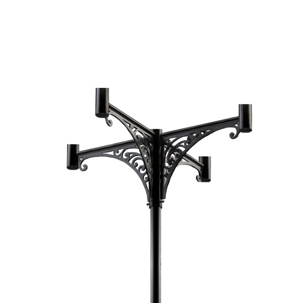 Кронштейн OXOR-SB5-4 BLACK (Arlight, Сталь) для опор освещения