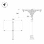Кронштейн OXOR-SB5-4 BLACK (Arlight, Сталь) для опор освещения