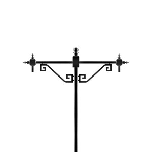 Кронштейн OXOR-SB4-2 BLACK (Arlight, Сталь) для опор освещения