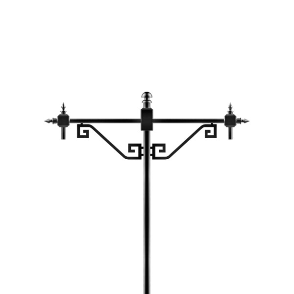 Кронштейн OXOR-SB4-2 BLACK (Arlight, Сталь) для опор освещения