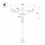 Кронштейн OXOR-SB4-2 BLACK (Arlight, Сталь) для опор освещения