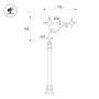 Кронштейн OXOR-SB4-1 BLACK (Arlight, Сталь) для опор освещения