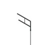 Кронштейн OXOR-SG2-1000x76-L1000 BLACK (Arlight, Сталь) консольный