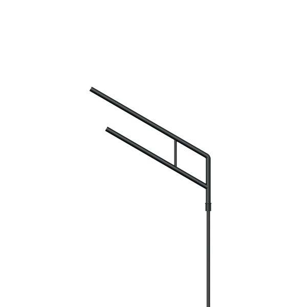 Кронштейн OXOR-SG2-1300x108-L1500 BLACK (арматура для опор, сталь)