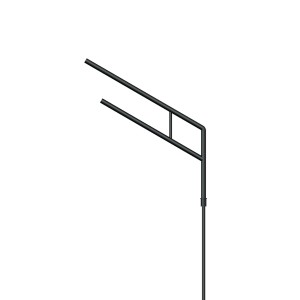 Кронштейн OXOR-SG2-1500x108-L1500 BLACK для опор освещения