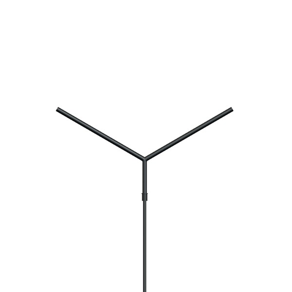 Кронштейн OXOR-SY2-3000x76-L1300 BLACK (арматура, сталь, консольный монтаж)